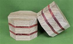 Zebrawood & Bloodwood Bowl Blank ~ Set of Two ~ 4 1/4" x 3 1/4" High ~ $44.99 #426